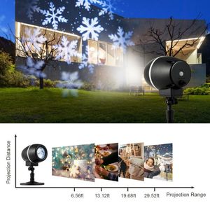 Outdoor Waterproof Christmas <b>LED</b> Projector <b>Lights</b> with Remote <b>Control</b> Holiday Season Snowflake Decorations - Product Image 3