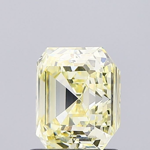 Pierre précieuse en vrac, étincelante, exquise, de luxe, pour la joaillerie fine, diamant de laboratoire de couleur jaune intense, taille émeraude, fantaisie, certifié CVD - Product Image 5