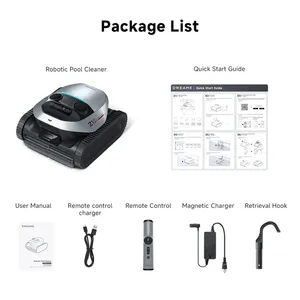 Robot nettoyeur de <span class=keywords><strong>piscine</strong></span> Waterline Cleaning, robot <span class=keywords><strong>aspirateur</strong></span> de <span class=keywords><strong>piscine</strong></span> qui grimpe aux murs, modèle premium - Product Image 2