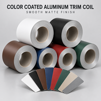 Bobine d'aluminium peinte sur mesure avec largeur de jauge et de bobine personnalisées, disponible en plusieurs couleurs de surface pour la fabrication générale de produits