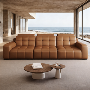 Ensemble de <span class=keywords><strong>canapé</strong></span>-<span class=keywords><strong>lit</strong></span> électrique fonctionnel sectionnel <span class=keywords><strong>motorisé</strong></span> en cuir véritable pour salon d'hôtel extensible intelligent 2026 - Product Image 4