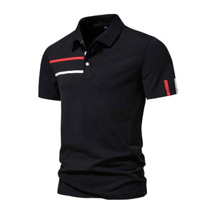 Chemise d'entreprise de haute qualité en coton pour homme avec logo personnalisé imprimé numériquement sur le devant, respirante, décontractée, pour le golf - Product Image 2