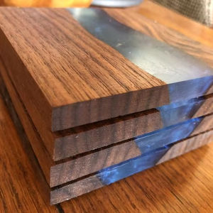 ชุดจานรองแก้วทำจากเรซินอีพ็อกซี่ทรงกลมทรงสี่เหลี่ยมสำหรับตกแต่งบ้านด้วยงานฝีมือ - Product Image 5