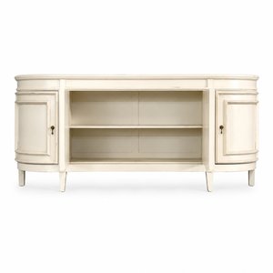 Luxury French Traditional Solid Mahogany Wood <b>Sideboard</b> with 4 Doors <b>Storage</b> Cabinet for Living Room & Dining - Product Image 4