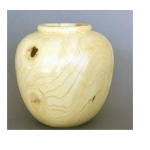 Vase à fleurs en bois écologique, sculpté à la main en bois de manguier, décoration de table pour salon, bureau, cadeaux et vente en gros - Product Image 1