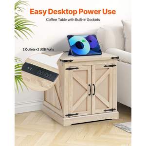 Table basse en rotin rectangulaire à 2 niveaux pour le salon pour votre décoration intérieure - Product Image 4