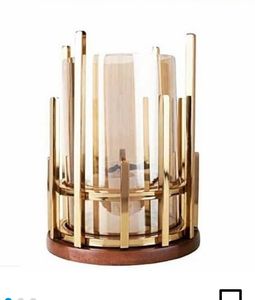 Portavelas de Metal Perforado para Decoración del Hogar y Bodas en Acabado Dorado - Product Image 2