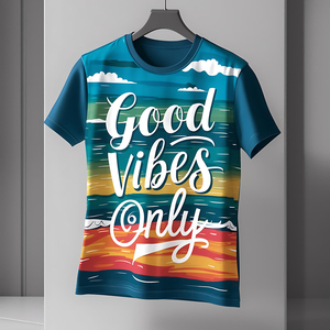 เสื้อยืดคอกลมแขนสั้นผู้ชายคุณภาพสูง ปักลายแบบแอพพลิเค สตรีทแวร์ ขายส่งจำนวนมาก เสื้อยืดลำลองผู้ชาย - Product Image 6