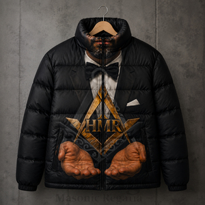 Ropa Masónica Herencia Masónica, Ropa Griega de Fraternidad, Chaqueta Acolchada para Hombre con Estampado por Sublimación Completa OEM - Product Image 3