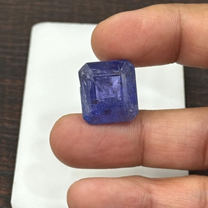 Pierre précieuse naturelle Tanzanite bleue de Tanzanie, taille octogonale, 29,43 carats, chauffée, qualité commerciale, pierre en vrac pour pendentif, pierre naturelle avec inclusions - Product Image 6