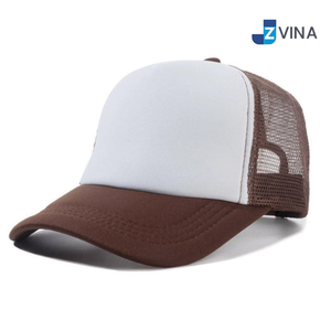 Casquette Trucker en Mousse et Maille Bicolore avec Logo Personnalisé, 5 Panneaux, Réglable, en Mélange Polyester Coton, Idéale pour les Voyages en Extérieur - Product Image 2