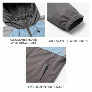 <b>Men's</b> Windbreaker <b>Jacket</b> 100% Polyester High Quality <b>Lightweight</b> Breathable Quick Drying Waterproof Custom <b>Men's</b> Sports <b>Jacket</b> - Product Image 3