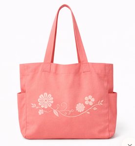 Sacs fourre-tout en toile de plage de haute qualité pour femmes, sac fourre-tout en toile de coton brodé avec logo, sac à bandoulière en toile - Product Image 1
