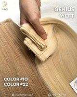 Rambut Berwarna untuk Ekstensi Rambut Remy Mesin Double Weft Rambut Virgin Vietnam Double Drawn Straight Strands LEXHAIR