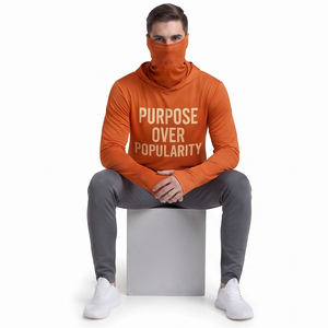 Men's Training Hooded Sweatshirt Face Mask <b>100</b>% <b>Polyester</b> Fleece Hoodies Men Winter Jogging Wear <b>Polyester</b> Hoodie Mens - Product Image 5