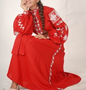 Robe longue décontractée 100 % coton faite à la main pour femme, broderie machine, ceinture, bouton, col chinois, manches courtes, émeraude, sexy, vente en gros - Product Image 5