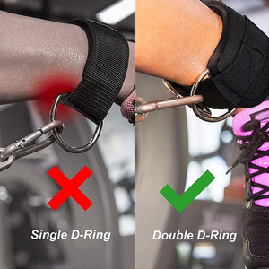 Adjustable Neoprene Padded Ankle Straps Workout Cable Machine Gym Fitness Training D-<b>Ring</b> Cuffs for Unisex - Product Image 6