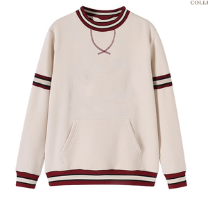 Sudadera Unisex de Cuello Redondo, Corte Regular, Tejido de Poliéster/Algodón, Color Sólido, Invierno, Casual, Manga Larga, Bordada - Product Image 1