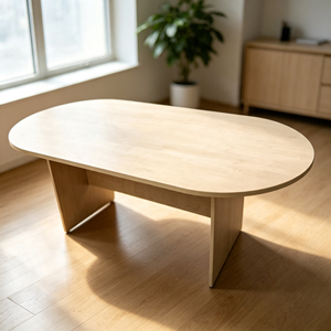 Modern Oval Conference <b>Table</b> Durable Chipboard Melamine AY <b>Office</b> System Commercial <b>Office</b> & Hotel Use <b>Office</b> Furniture - Product Image 1