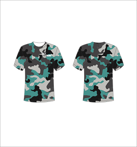 T-shirt camouflage à manches courtes pour homme, impression par sublimation, respirant, coupe classique, col rond, vêtements décontractés, vente en gros, OEM personnalisé - Product Image 1