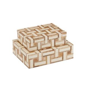 Elegantes Cajas de Joyería de Resina y Madera MDF para Mesa, con Superficie Lisa y Brillante y Múltiples Ranuras para Anillos, para un Almacenamiento Organizado - Product Image 5