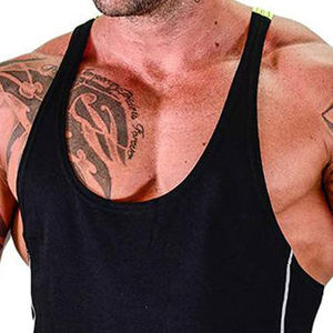 Débardeurs de musculation pour hommes, débardeurs de gym, vêtements de fitness en coton, avec service OEM, vente en gros - Product Image 4