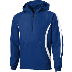 Hot Sale <b>Summer</b> Hooded Half Zip Embroidered <b>Lightweight</b> Waterproof Breathable Windproof <b>Jacket</b> Men Outdoor Windbreaker Rain Coat - Product Image 1