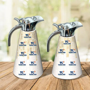 กระติกน้ำร้อนแบบฝังมุกลายร้อนขวดสุญญากาศสำหรับ1.2วันหยุดตะวันออกกลาง-1.5ลิตรโดยหัตถกรรม Thanh Cong - Product Image 1