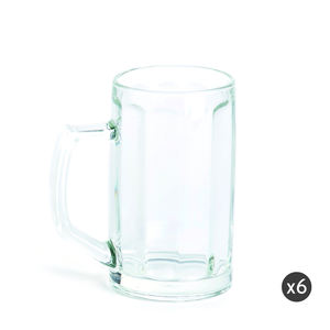 Juego de 6 Vasos de Cerveza Excelsa, 30 Cl, Transparentes, Estilo Hannover - Product Image 2