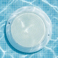Projecteur LED PAR56 immergé pour piscine, étanche IP68, en résine, à montage en surface, 25W 35W 45W 12V RGBW DMX512