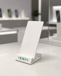 Support de présentation de téléphone portable en acrylique transparent au design OEM moderne, support de comptoir personnalisé, élégant et moderne, en plastique, pour magasin de détail, soyeux - Product Image 4