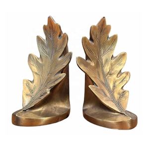 Serre-livres décoratif floral en métal doré avec détails scintillants Porte-livre Organisateur de bureau et d'étude pour étagères à livres Cadeau idéal Décoration - Product Image 5