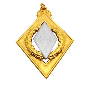 Wholesale High Quality Masonic Jewels Officer Lodge Officer Collar Badges Customization Size <b>Beads</b> Masonic Jewels Officer <b>Set</b> - Product Image 2