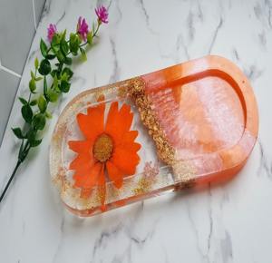 ถาดเรซิ่นลายแอลกอฮอล์อิงค์ ดีไซน์นามธรรม ถาดเรซิ่นสำหรับตกแต่งภายในอย่างสร้างสรรค์ ถาดเสิร์ฟขายส่ง งานศิลปะทำมือ - Product Image 1