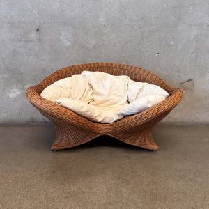 Fauteuil de lecture en rotin artisanal, chaises de méditation au sol avec dossier, vente directe d'usine du Vietnam - Product Image 6