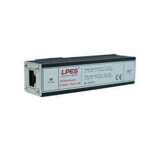 อุปกรณ์ป้องกันไฟกระชาก RJ45 Cat6 1000Mbps Ethernet 48V PoE แบบอินไลน์ โมดูลป้องกันฟ้าผ่าสำหรับ LAN กล่องนิรภัยเครือข่าย - Product Image 3
