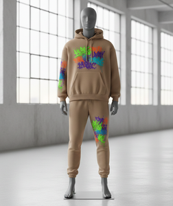 Premium Hip-Hop Custom <b>Sweat</b> <b>set</b> – Oversized Hoodie & Joggers <b>Set</b> with Vibrant Heavyweight Fleece 2-Piece Streetwear Suit - Product Image 2
