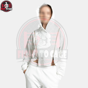 Conjunto Deportivo para Mujer, Estilo Zip en Color Blanco, Top Corto de Manga Larga, Producto Más Vendido, Top Corto y Pantalones Deportivos - Product Image 5