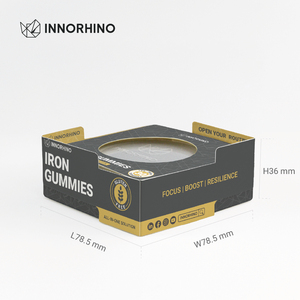 Custom Printed Stackable Display Drawer Carton with <b>Window</b> for Supplement Packaging - Product Image 5