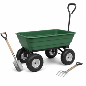 Wholesale Yard <b>Cart</b> Metal Rubber OEM/ODM Modern 4.0-cu ft Gardening Use for Carrying <b>Tools</b> and Plants OEM Vietnam ODGGAD010 - Product Image 1