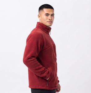 Winter Warm Polar <b>Fleece</b> <b>Jacket</b> Men's Loose Fit Outdoor Windproof Sherpa 340gsm <b>Thick</b> OEM Service - Product Image 2