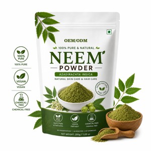 Poudre de Neem 100% Pure de Marque Privée 200g – Poudre de Feuilles d'Azadirachta Indica Premium pour Soins Capillaires, Soins de la Peau et Masques Faciaux - Product Image 1