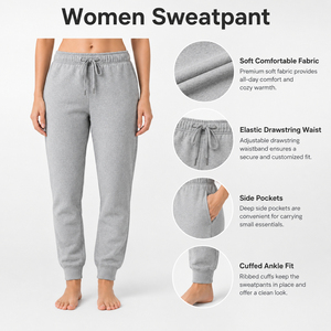 Pantalons de survêtement tendance pour femmes, offrant une coupe décontractée, un toucher doux et un style polyvalent pour les tenues décontractées, les journées de détente et les looks urbains. - Product Image 6