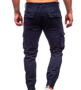 Pantalons cargo pour hommes de haute qualité, design personnalisé, coupe régulière, 100% coton, écologiques - Product Image 4