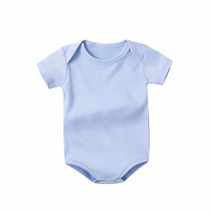 Body de Bebé Unisex de Manga Corta para Verano, 100% Algodón Orgánico Certificado OEKO-TEX, Cuello Redondo, Color Sólido, Cierre de Cremallera YKK y Botones a Presión - Product Image 3