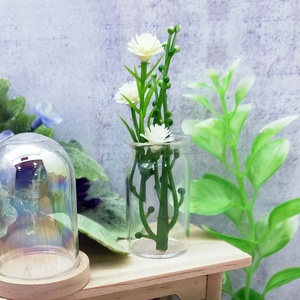 Vase miniature en verre à large ouverture, artisanat pour la décoration de la maison - Product Image 5