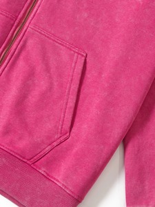Sudadera con Capucha y Cierre para Hombre, Color Sólido, Corte Holgado, Estilo Casual para Otoño, Manga Larga, Tejido de Felpa Francesa, 100% Algodón, 2027 - Product Image 5