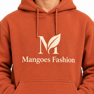 Sudadera con Capucha para Hombre, Naranja, 100% Algodón, Felpa, Ecológica, Transpirable, de Secado Rápido, Diseño Casual con Bolsillos, Ropa de Invierno, Bordada - Product Image 3