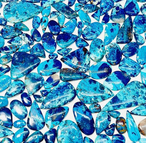Azurite Shattuckite Cabochon Natural Loose Gemstone for Jewelry Making - Product Image 3