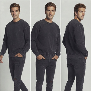 Camisetas Oversize Vintage para Hombre con Lavado Ácido, de Algodón Pesado, Manga Larga, Ajuste Holgado - Product Image 6